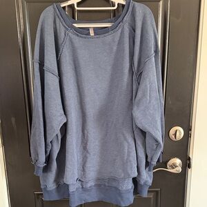 FP Movement by Free People Indigo Oversized Sweatshirt